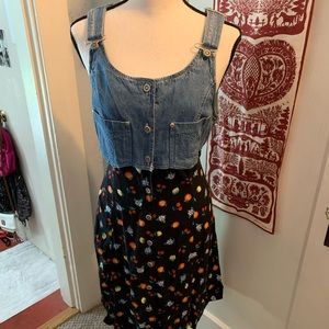 Vintage (90s) Denim Overall Dress
